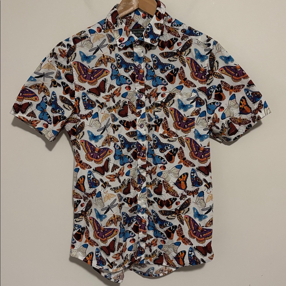 Paisley & Gray Multicolor Butterfly Shirt